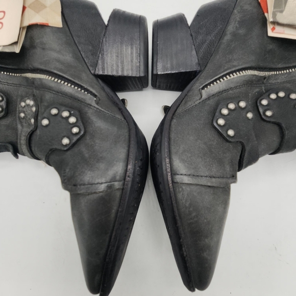 NWT A.S. 98 Saintec Studded Black Leather Moto Boots - Italian - Size 40 - Picture 7 of 16